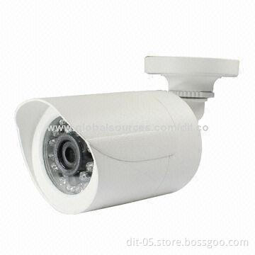 CCTV CMOS Camera, 1/3-inch Megapixel Sensor, 1,000TVL, 24-piece IR LEDs, 15m IR Distance